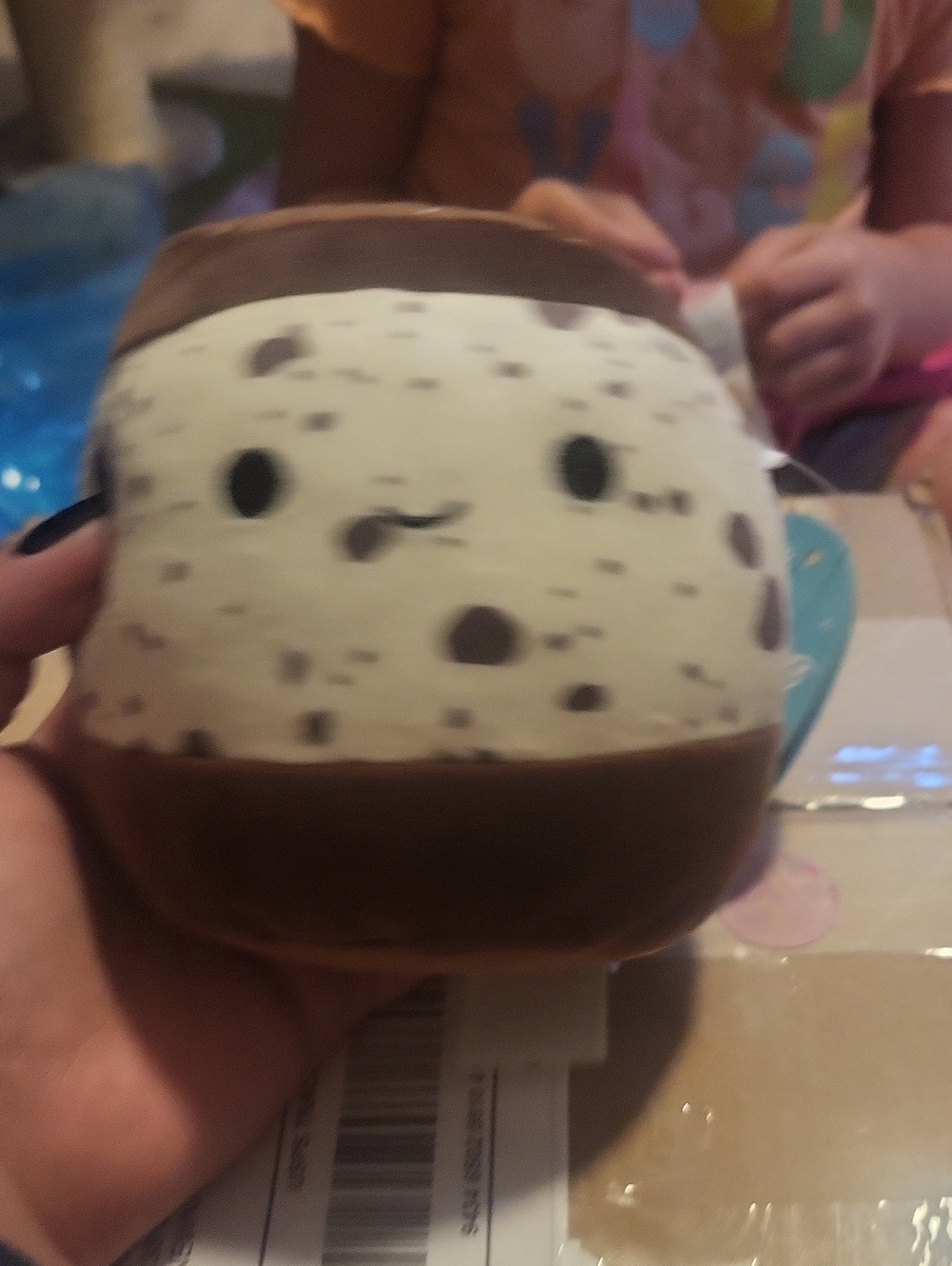 Squishmallows Ice Cream Sandwich Plush - Brown & Cream